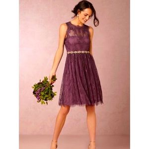 BHLDN Antique Orchid Celia Dress Lace